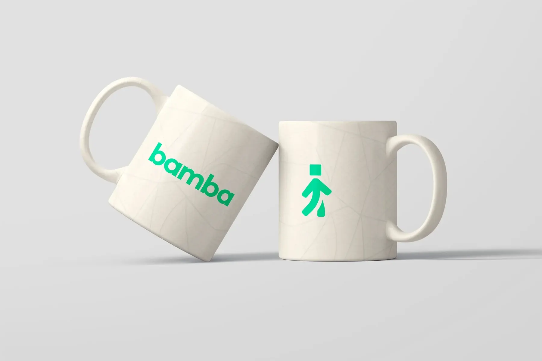 Tazas con la identidad de Bamba Seguridad