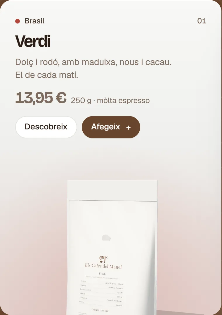 La tarjeta de Verdi: origen, notas de cata, precio y Afegeix